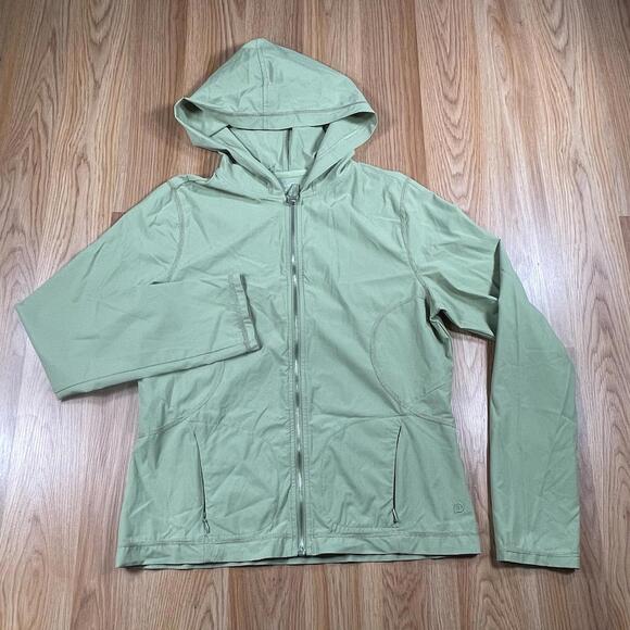Jackets & Blazers - Paiva Windbreaker Full Zip Hooded Long Sleeve Women’s Size S Small Green